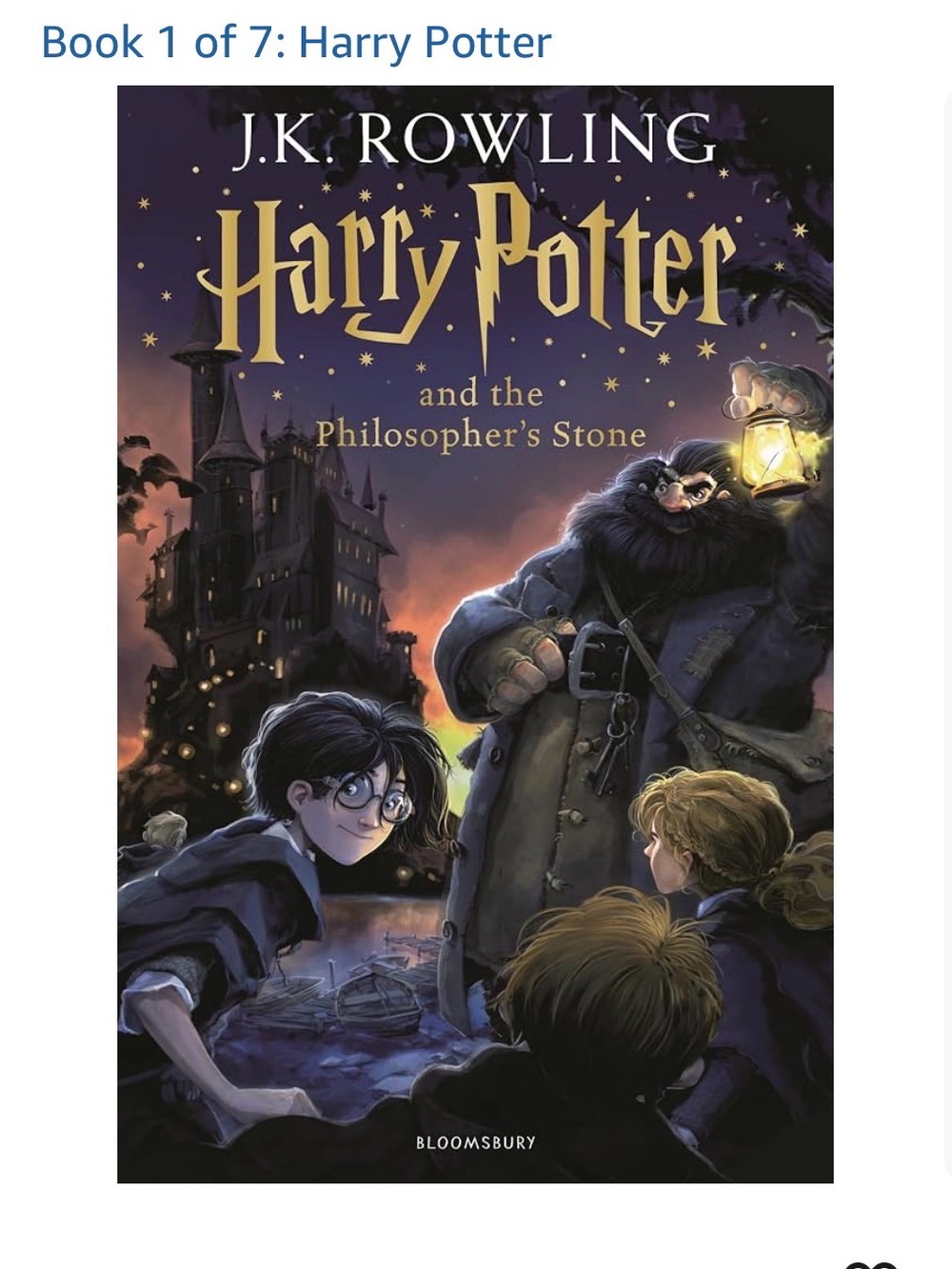 Harry Potter and the Philosopher's Stone Paperback Book